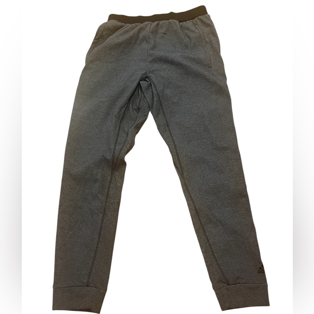 NEW Adidas Women’s Fleece Lined Dark Gray Yoga Jogger Pants SZ M